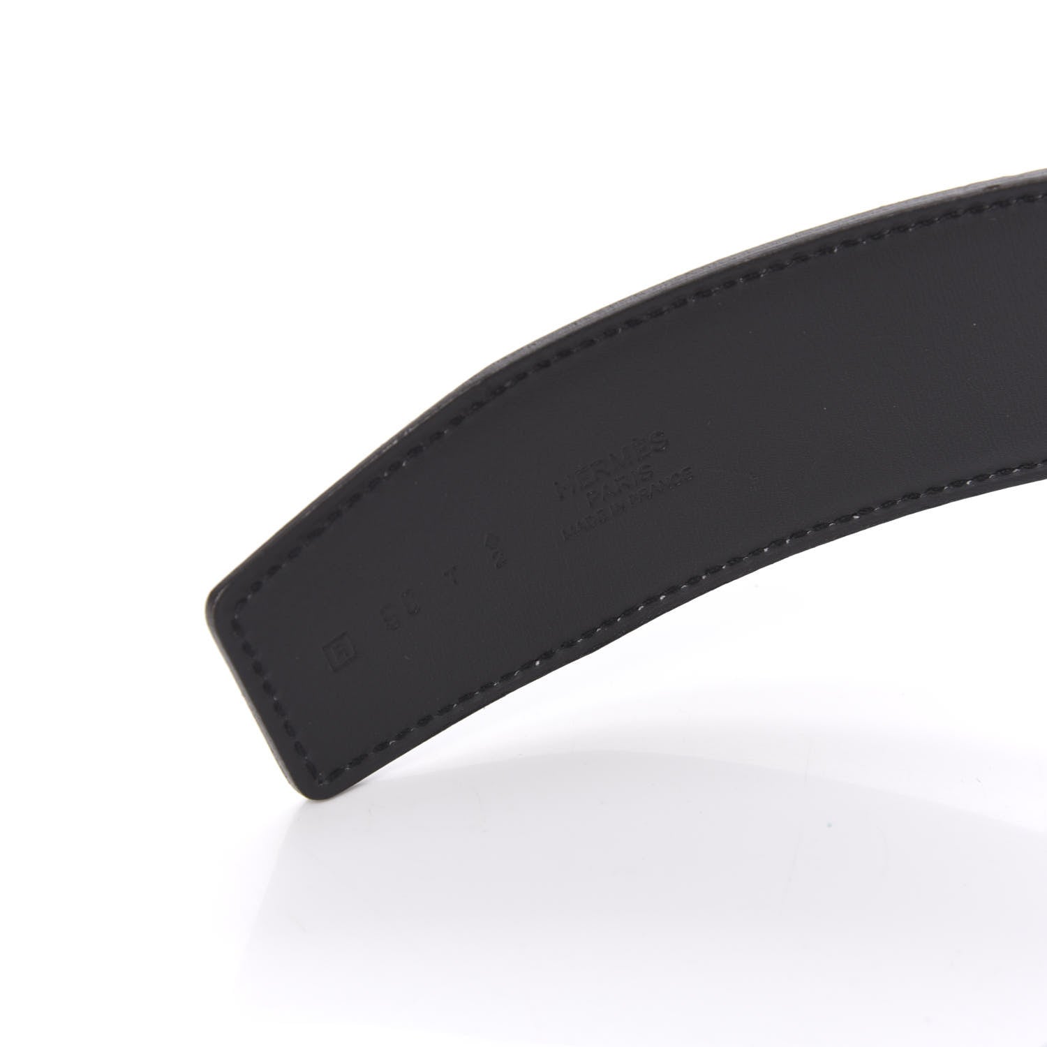 Hermes Chamonix Epsom 42mm Constance Belt 90 Black White 5 of 7