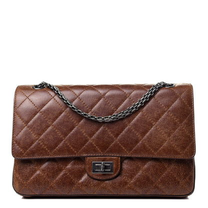 Chanel Aged Calfskin Quilted 2.55 Reissue 226 Flap Light Brown 2 of 17