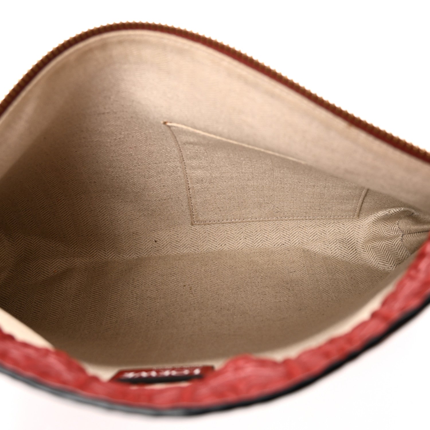 Loewe Calfskin Embossed Repeat T Pouch Raspberry 5 of 7