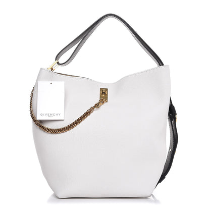 Givenchy Grained Calfskin GV Bucket Bag White 1 of 6