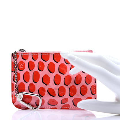 Louis Vuitton Vernis Jungle Dots Key Pouch Sugar Pink Poppy 2 of 10