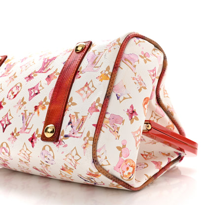 Louis Vuitton Watercolor Aquarelle Frame Speedy White 9 of 9
