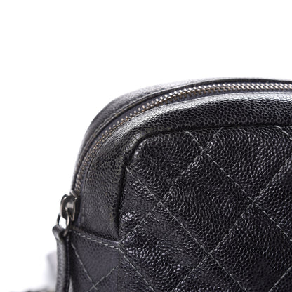 Chanel Iridescent Caviar Quilted Large Chic Flap Dark Grey 10 of 19