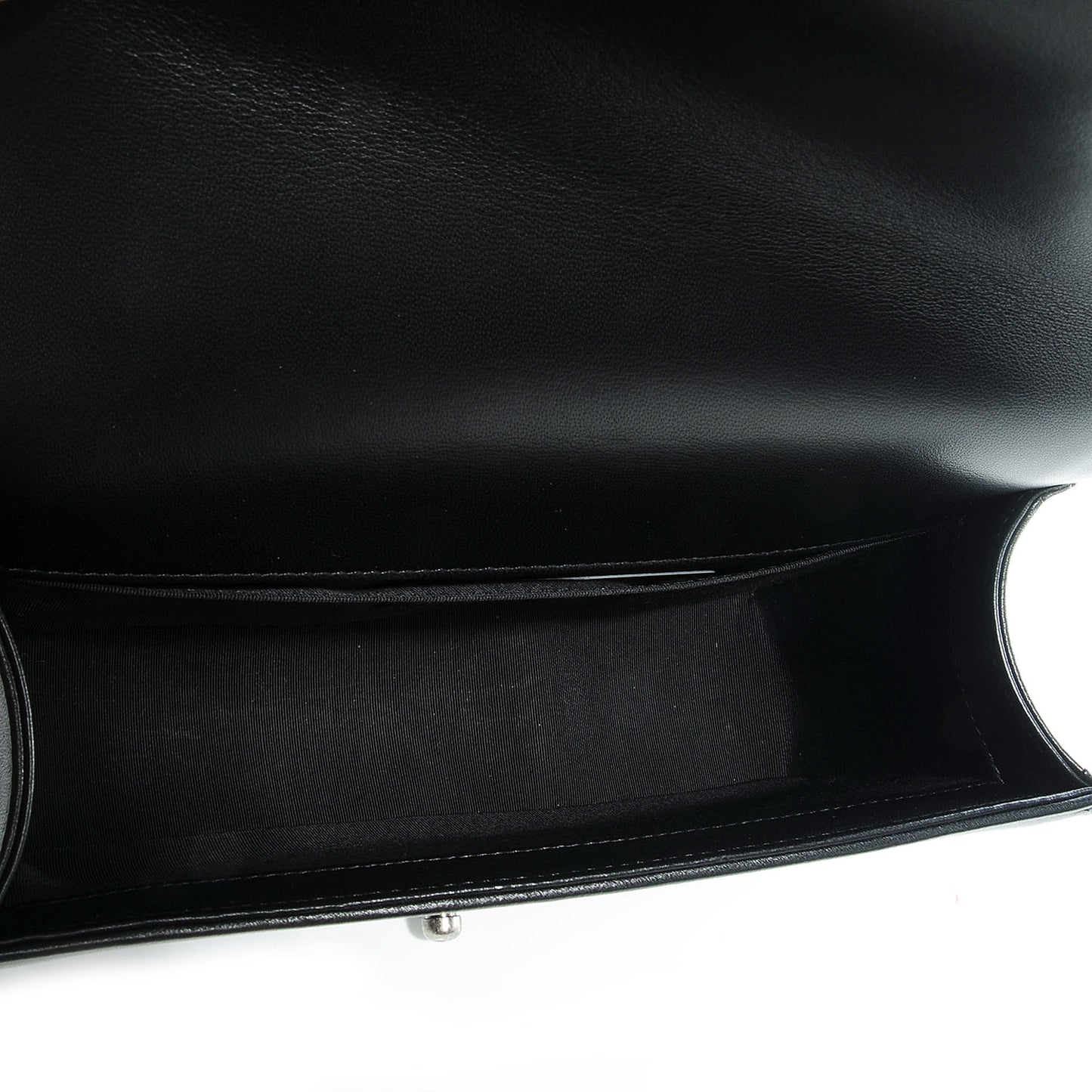 Lambskin Quilted Medium Boy Flap Black