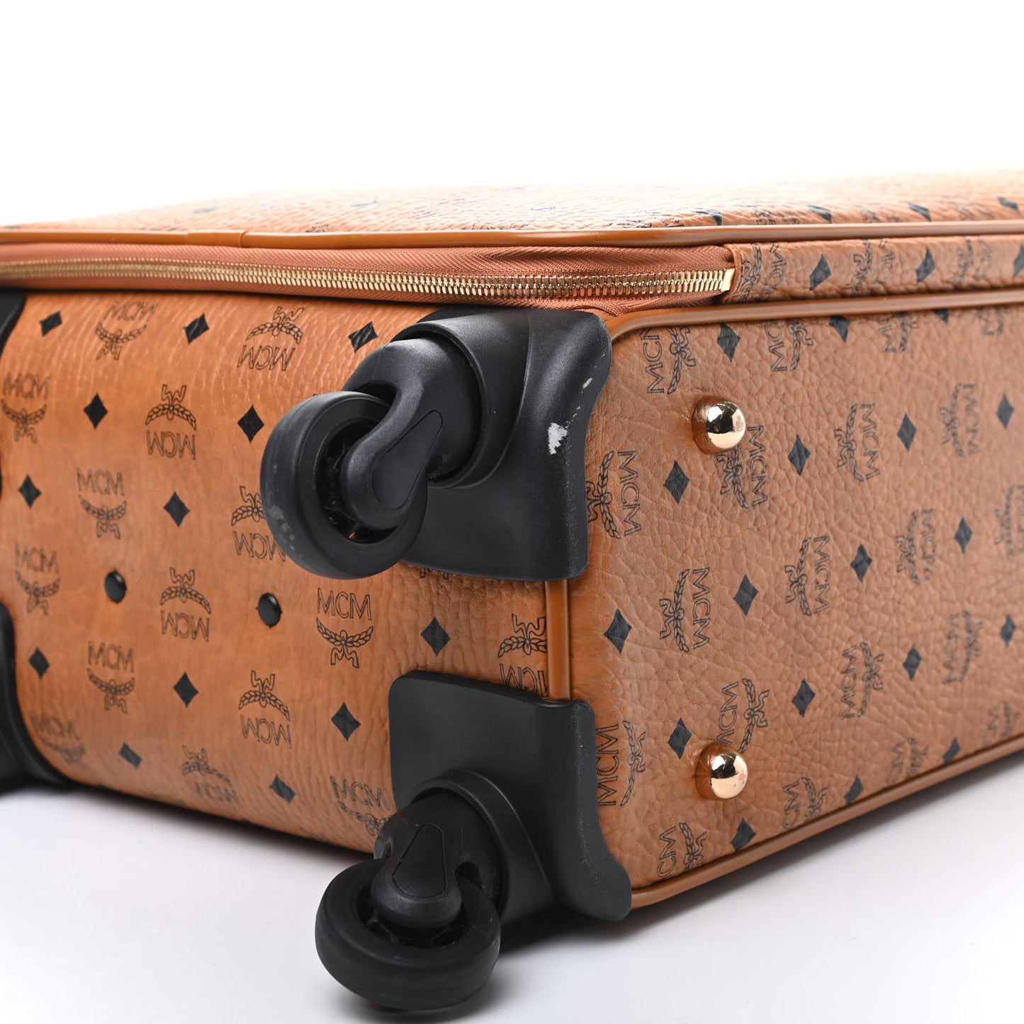 Visetos Small Traveler Cabin Trolley Suitcase Cognac