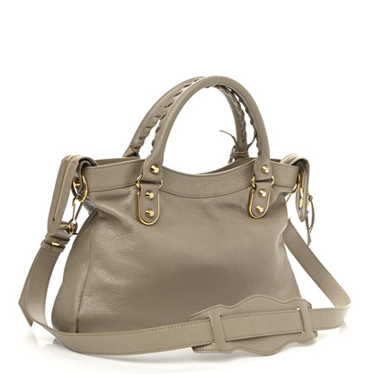 Balenciaga Chevre Gold Metallic Edge Hardware S City Beige Dune Argille 2 of 10