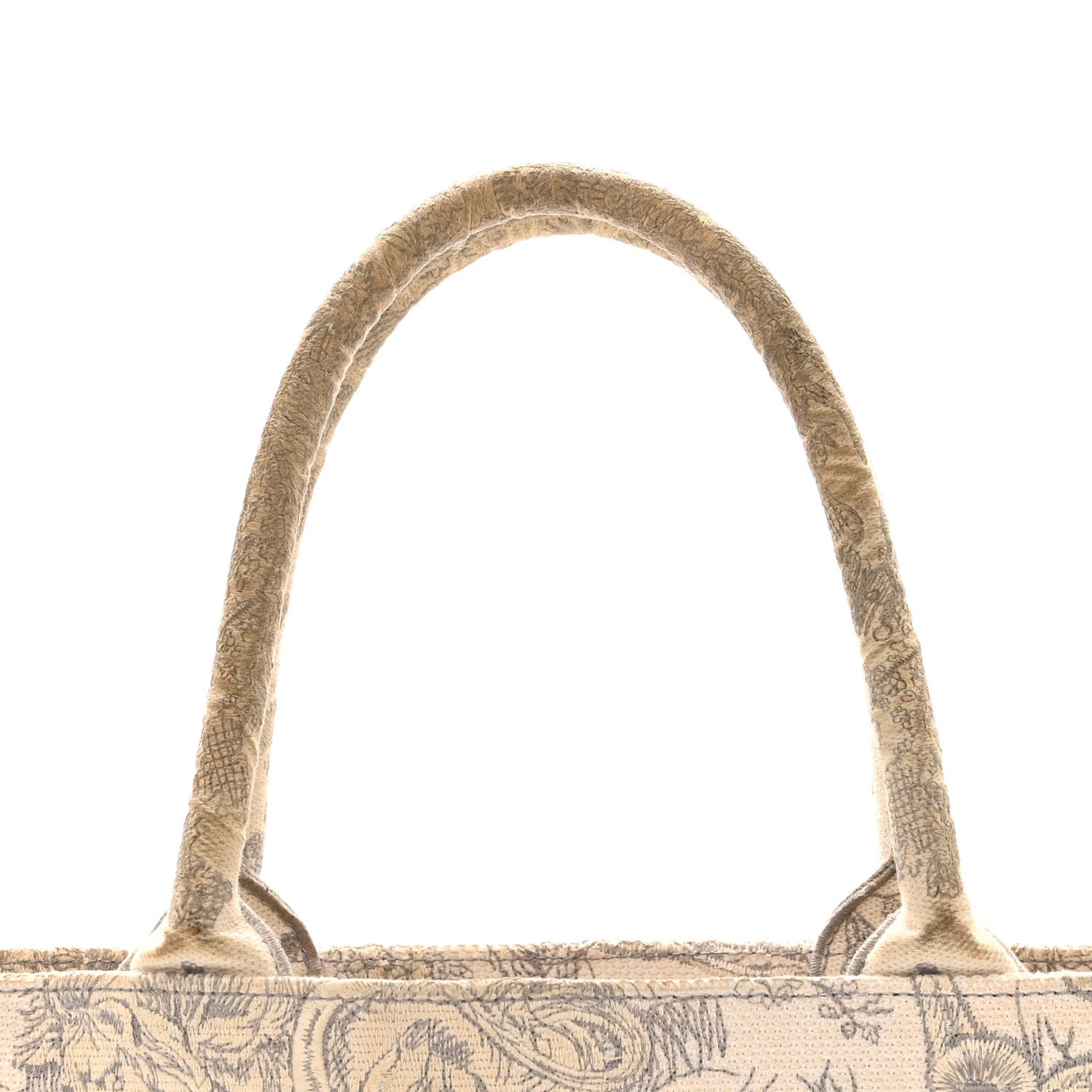 Christian Dior Canvas Embroidered Medium Dioriviera Toile De Jouy Book Tote Gray 12 of 17