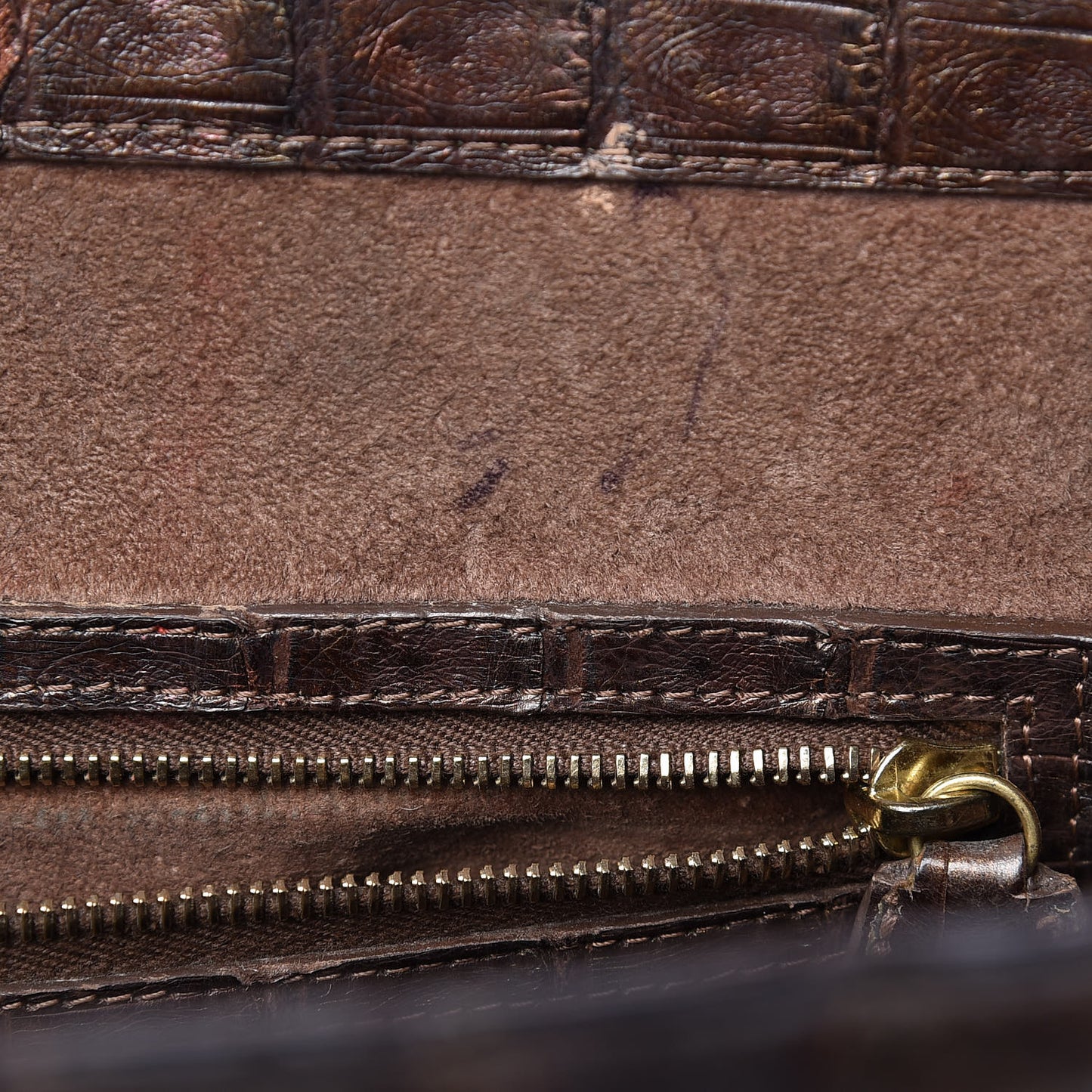Crocodile Tote Brown