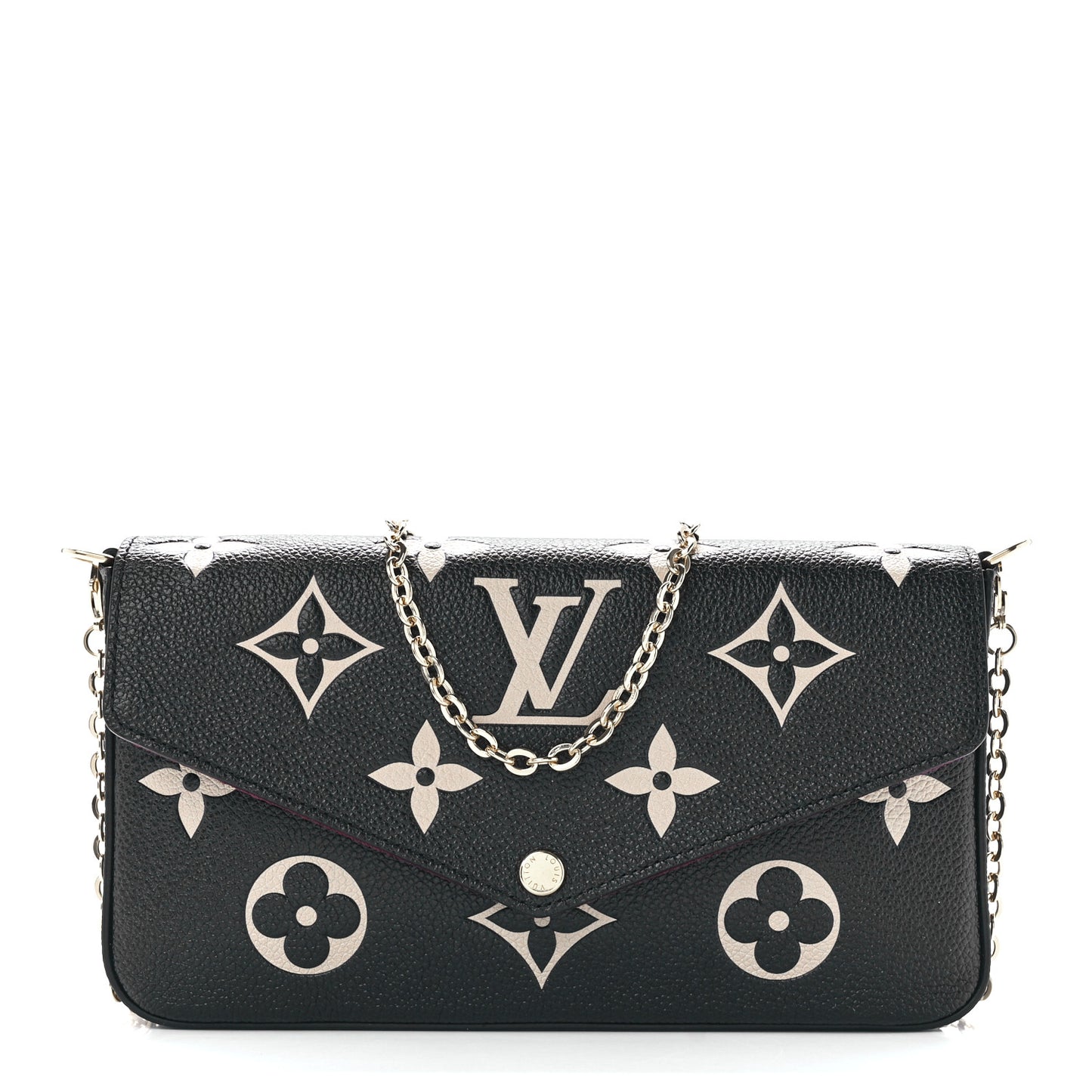 Empreinte Monogram Giant Felicie Pochette Black Beige
