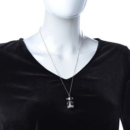 Chanel Resin Matryoshka Russian Doll Necklace Black 2 of 4
