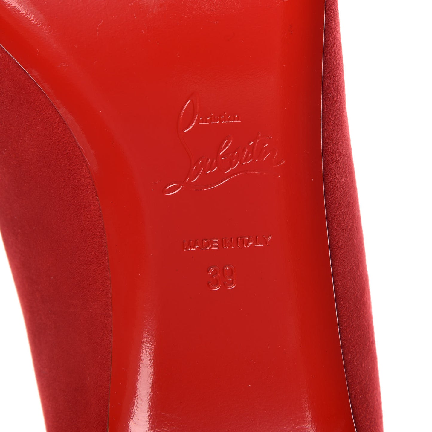 Veau Velours Gwalior Flats 39 Red