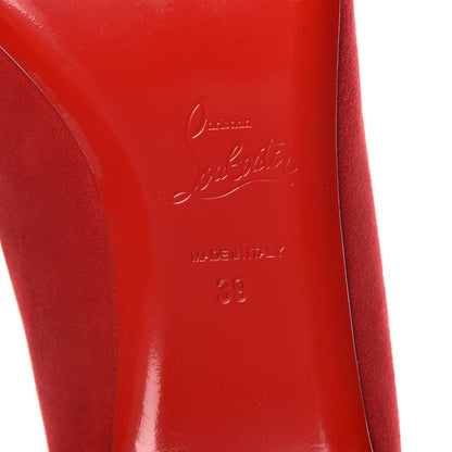 Christian Louboutin Veau Velours Gwalior Flats 39 Red 6 of 7