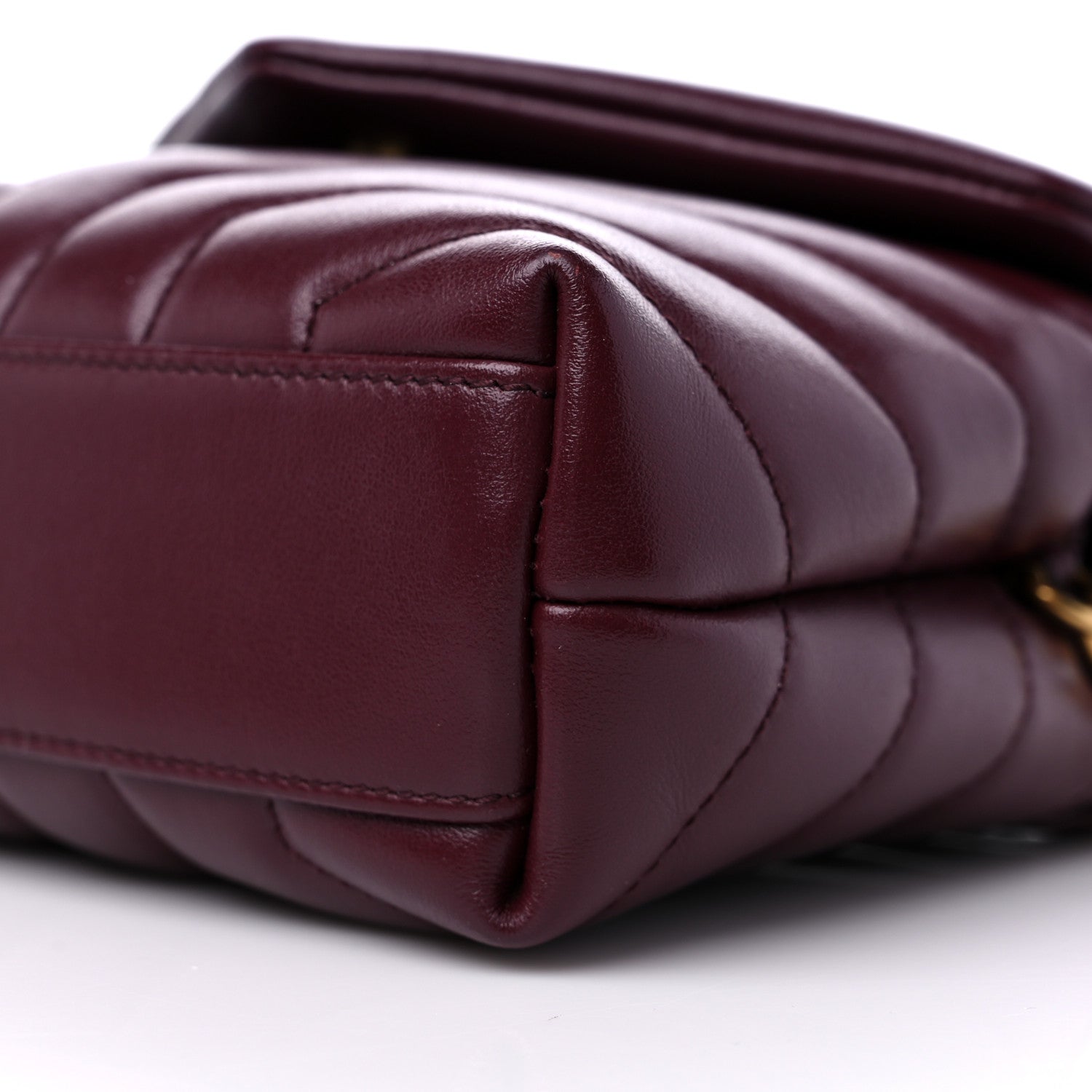 Saint Laurent Calfskin Y Quilted Monogram Toy Loulou Monogram Crossbody Bag Rouge Legion 10 of 10