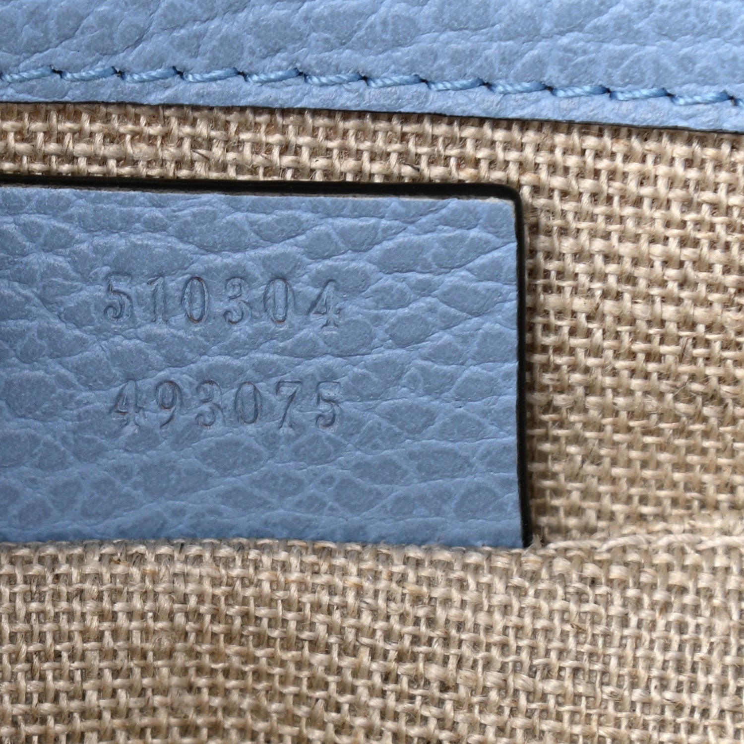 Gucci Dollar Calfskin Small Interlocking G Shoulder Bag Mineral Blue 7 of 11