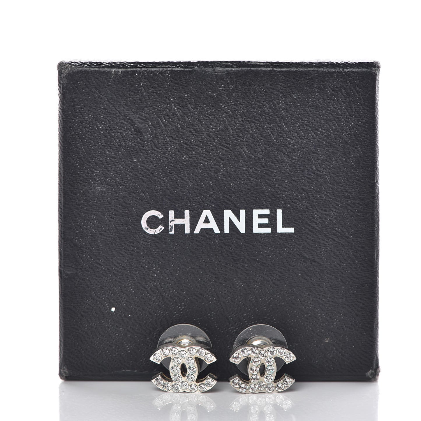 Crystal Timeless CC Earrings Silver