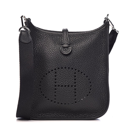 Hermes Taurillon Clemence Evelyne TPM Black 1 of 11