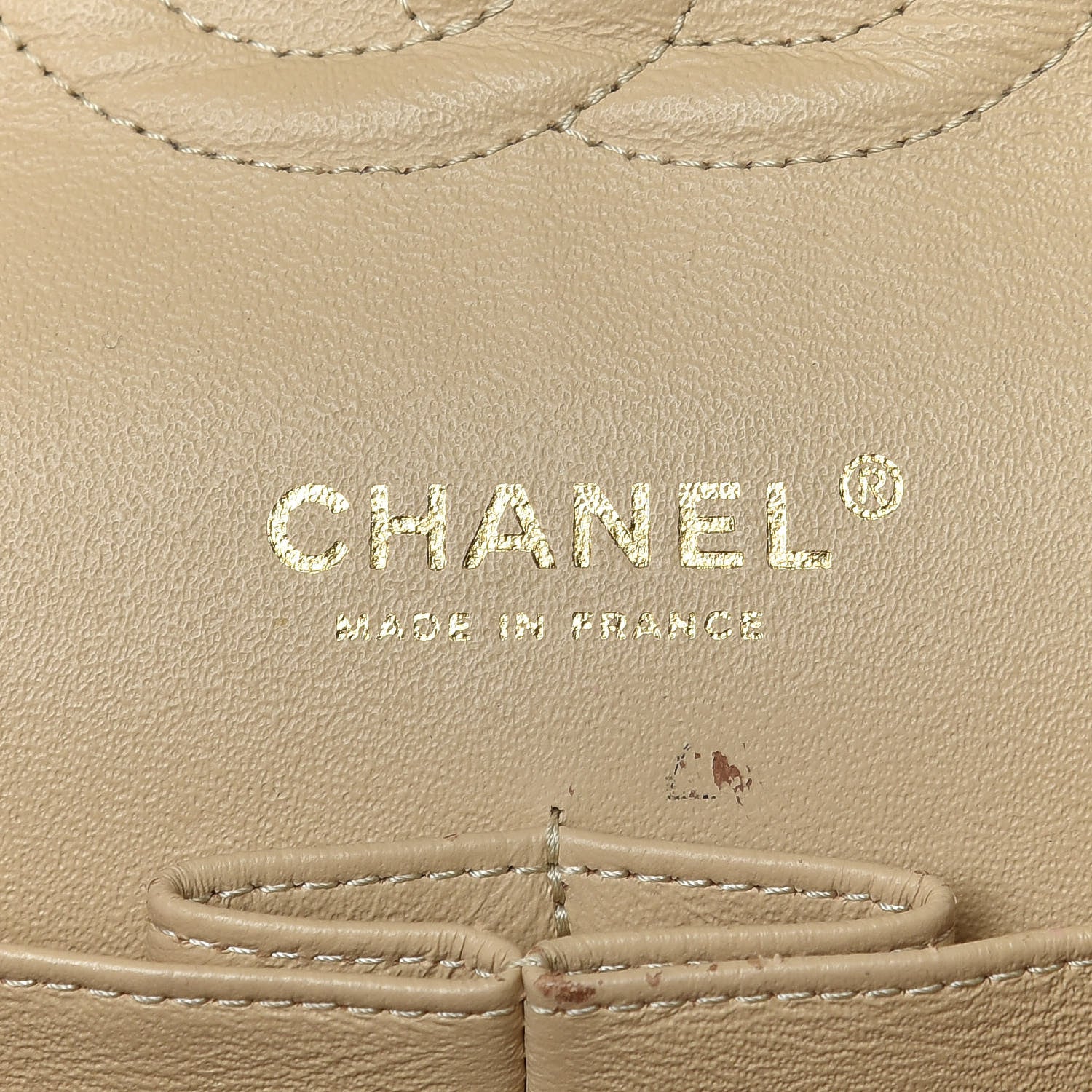 Chanel Caviar Quilted Medium Double Flap Beige 10 of 12