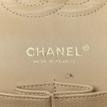 Chanel Caviar Quilted Medium Double Flap Beige 10 of 12