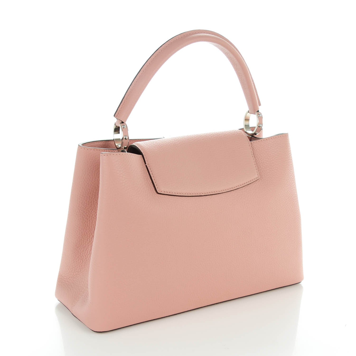 Louis Vuitton Taurillon Capucines MM Magnolia 3 of 7