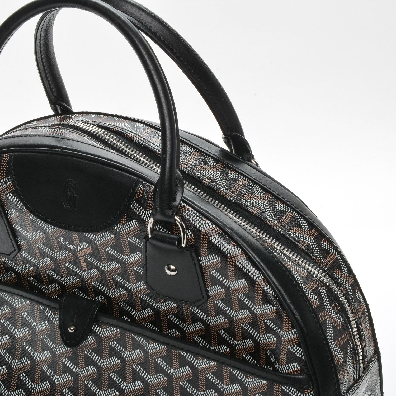 Goyard Goyardine Saint Jeanne MM Bowler Black 5 of 10