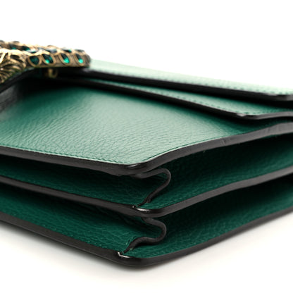 Gucci Pebbled Calfskin Small Dionysus Shoulder Bag Emerald 11 of 11