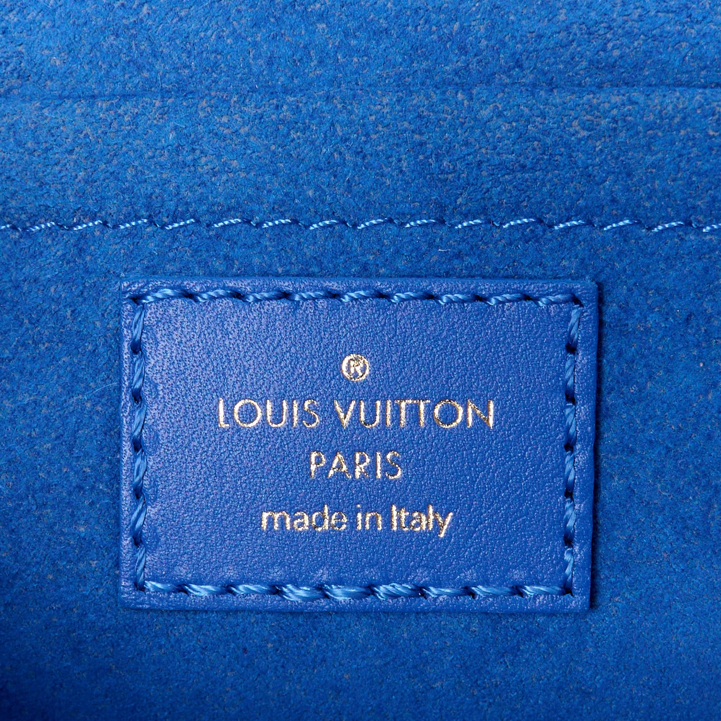 LOUIS VUITTON Calfskin New Wave Chain PM Blue Neon