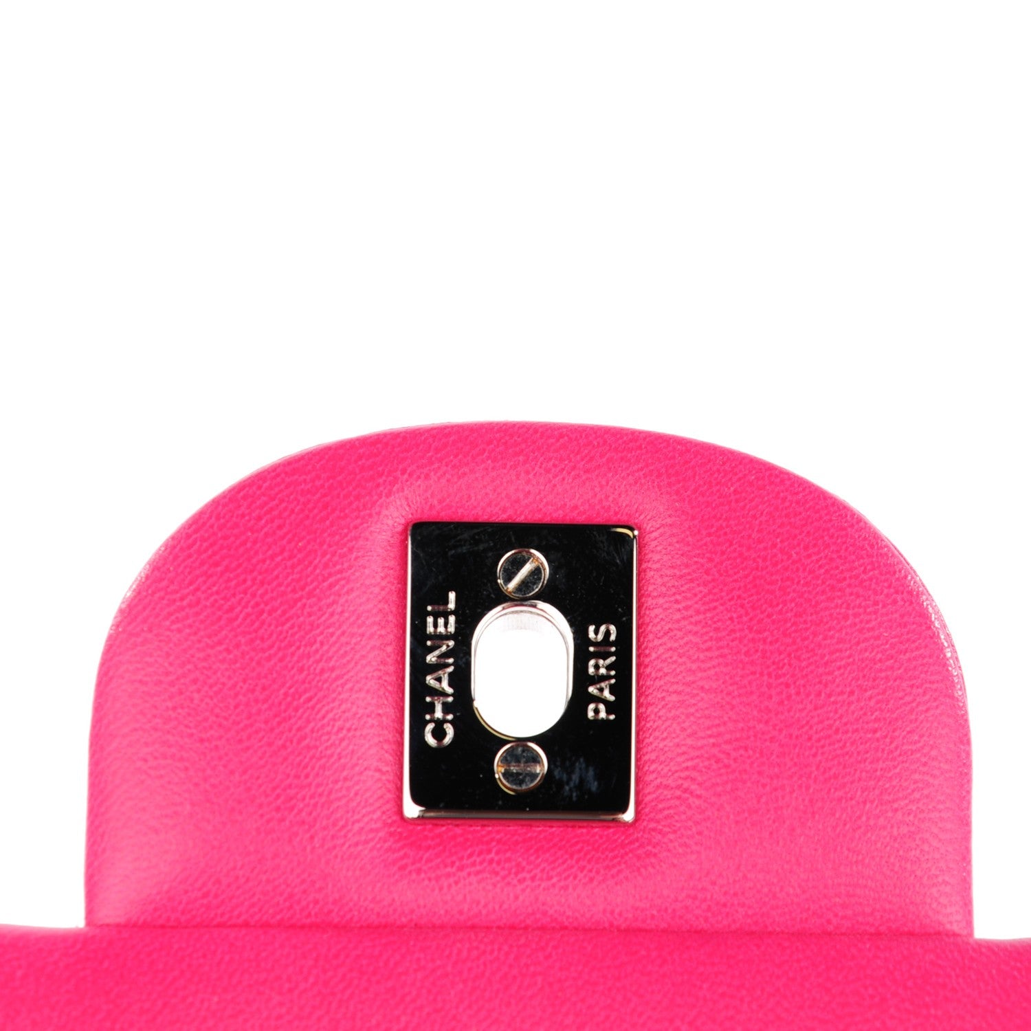 Chanel Lambskin Quilted Maxi Double Flap Fuchsia 5 of 9