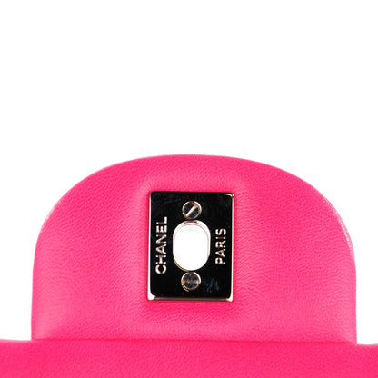 Chanel Lambskin Quilted Maxi Double Flap Fuchsia 5 of 9