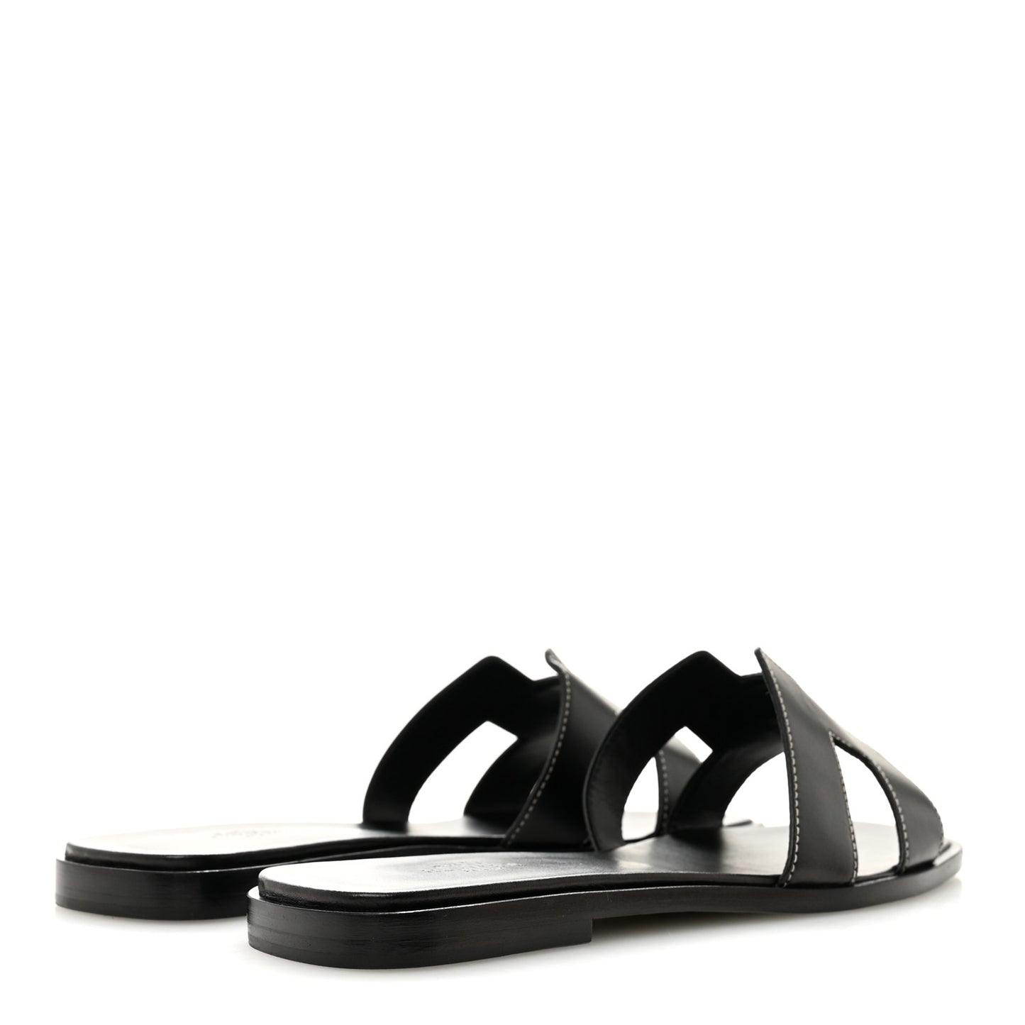 Box Calfskin Oran Sandals 39.5 Black