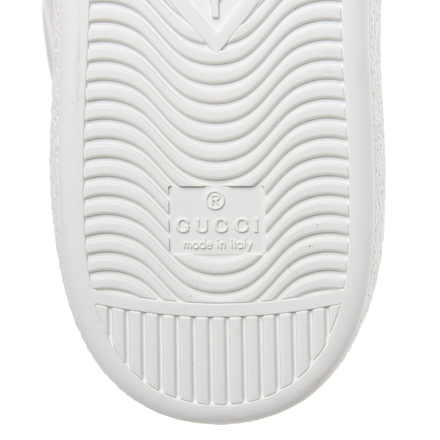 Gucci Calfskin Ayers Web Panther Embroidered Mens Ace Sneakers 10 White 7 of 10