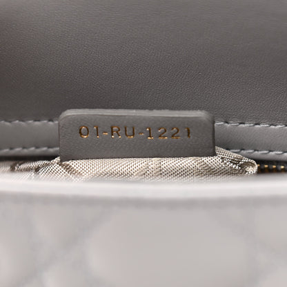 Christian Dior Lambskin Cannage Small My ABCDior Lady Dior Grey 7 of 10