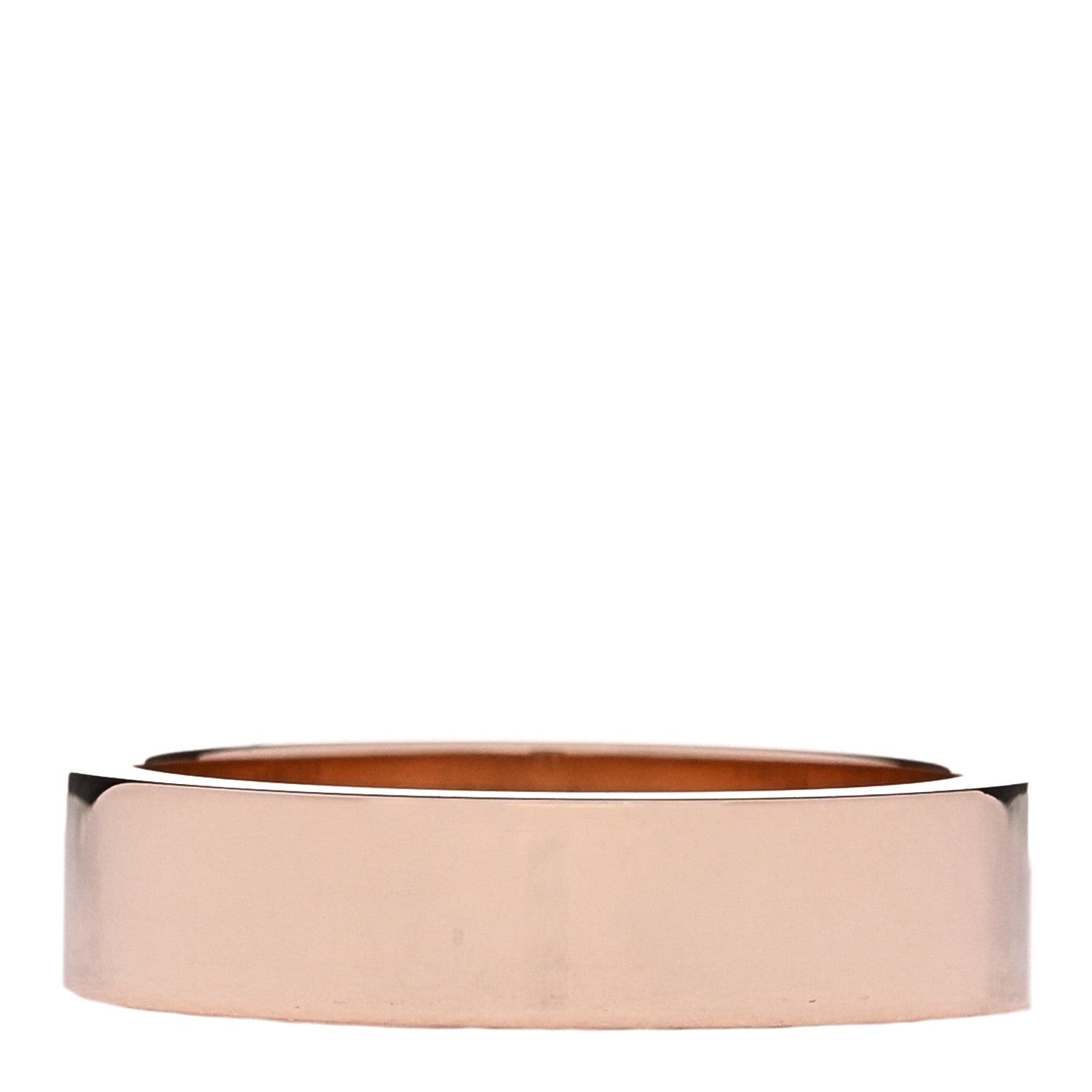 Hermes 18K Rose Gold Diamond Pave Kelly Ring 53 6.5 3 of 5