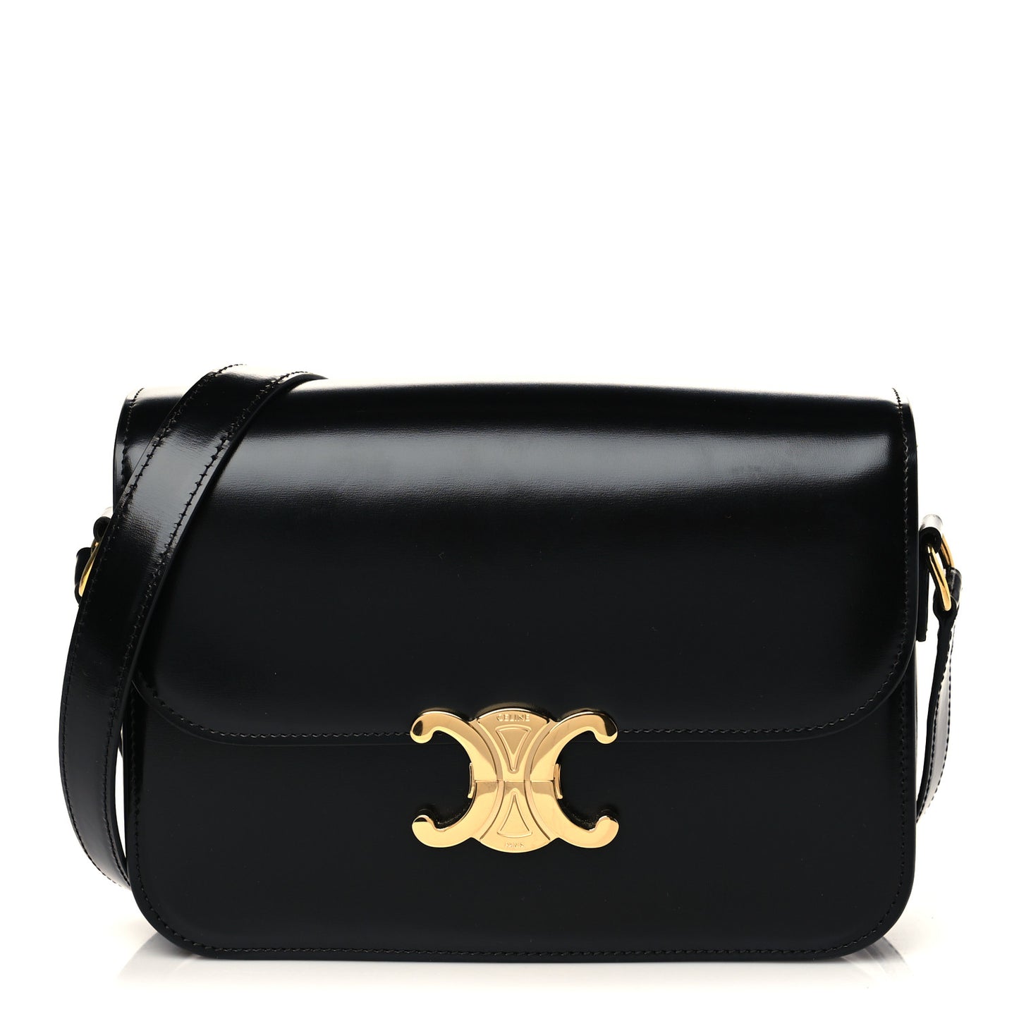 Shiny Calfskin Teen Triomphe Black