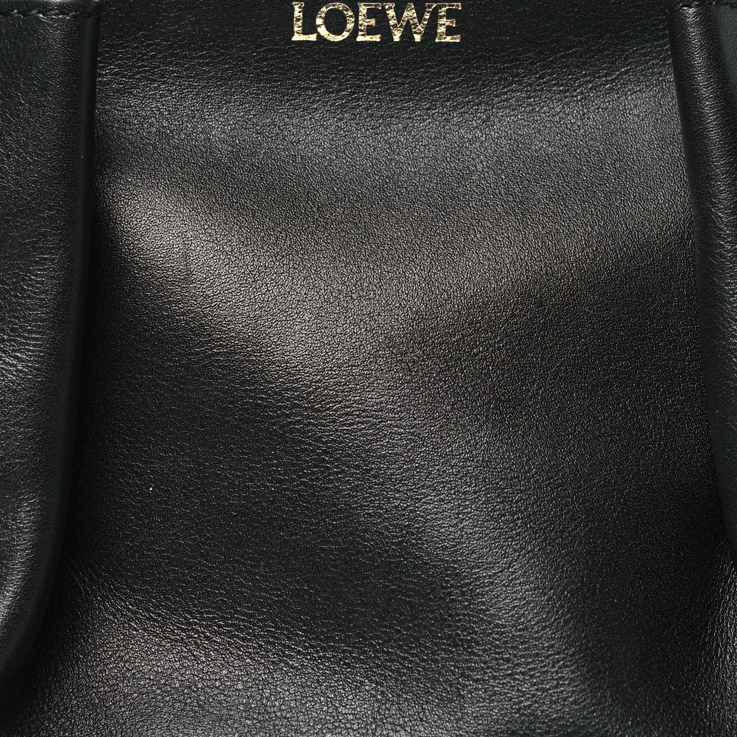 Loewe Shiny Nappa Calfskin Small Paseo Bag With Chain Black 8 of 10