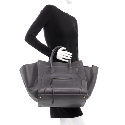 Celine Natural Calfskin Large Phantom Luggage Grey 2 of 10