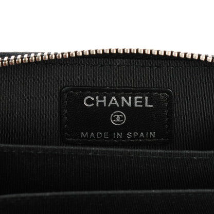 Chanel Patent Quilted Coco Boy Zip Coin Purse Black 6 of 7