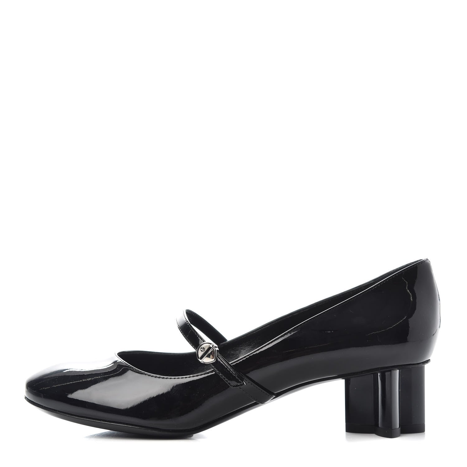 Louis Vuitton Patent Uniformes Silhouette 40mm Pumps 38.5 Black 1 of 10