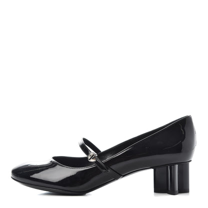 Louis Vuitton Patent Uniformes Silhouette 40mm Pumps 38.5 Black 1 of 10