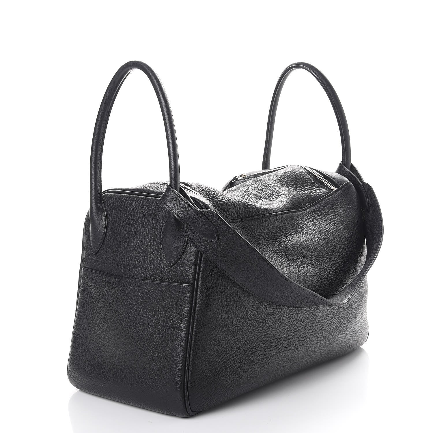 Hermes Taurillon Clemence Lindy 34 Black 3 of 13