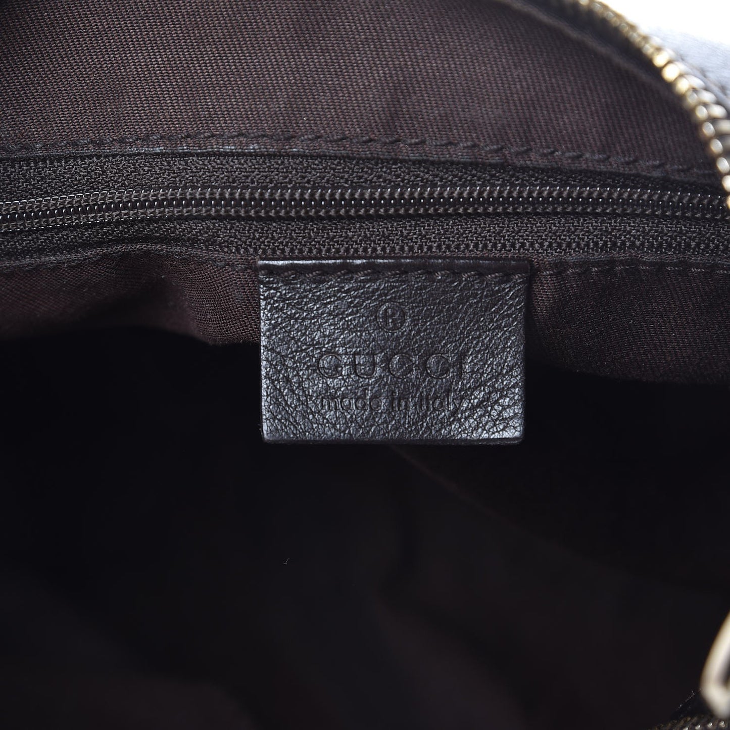 Monogram Medium D Gold Hobo Dark Brown
