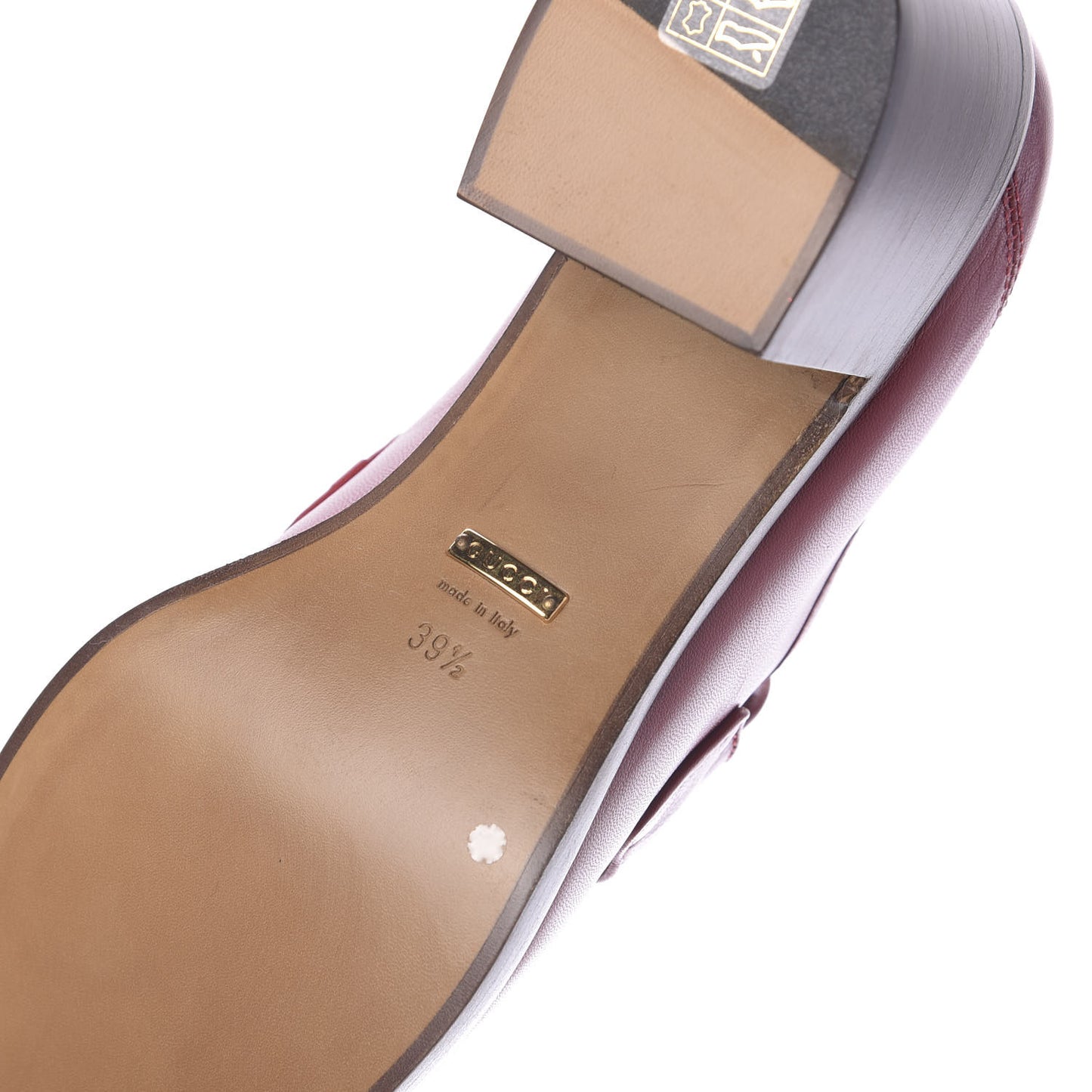 Malaga Kid Horsebit Loafer Pumps 39.5 Hibiscus Red