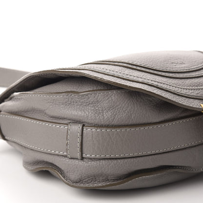 Chloe Calfskin Medium Marcie Round Crossbody Bag Cashmere Grey 6 of 10