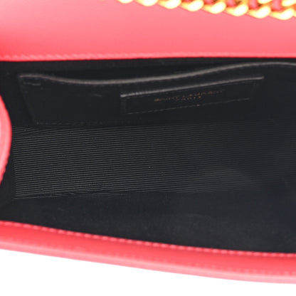 Saint Laurent Grain De Poudre Small Monogram Kate Satchel Rose Clair 5 of 14