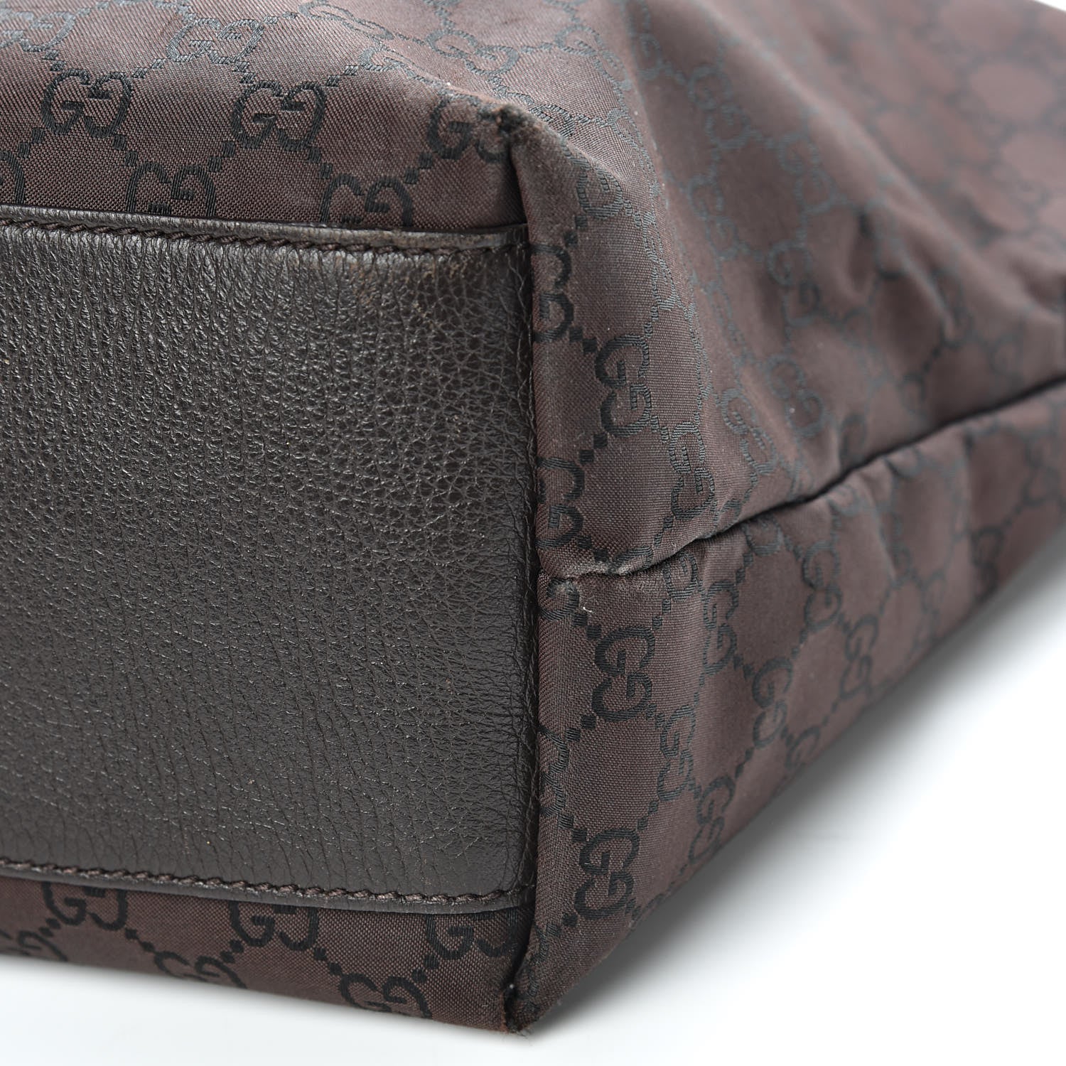 Gucci Nylon Monogram Large Tote Dark Brown 14 of 14