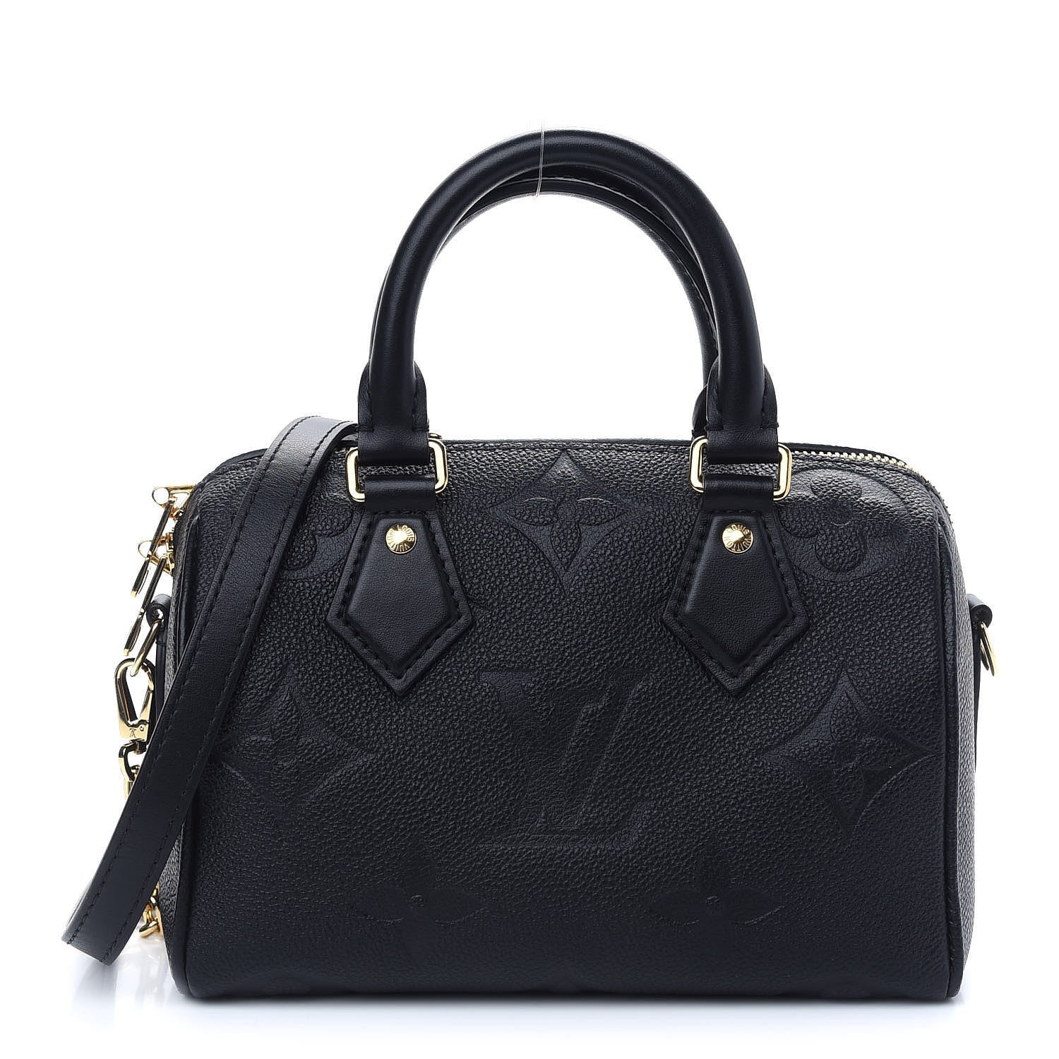 Louis Vuitton Empreinte Monogram Giant Speedy Bandouliere 20 Black 1 of 8