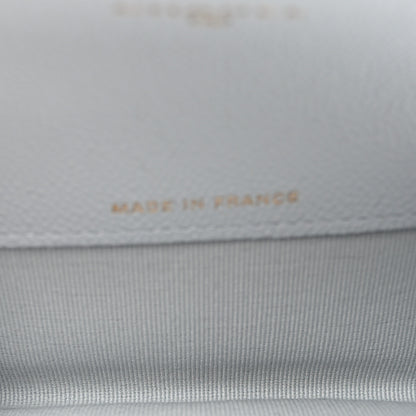 Chanel Caviar Quilted Flap Card Holder Wallet Blue 5 of 9