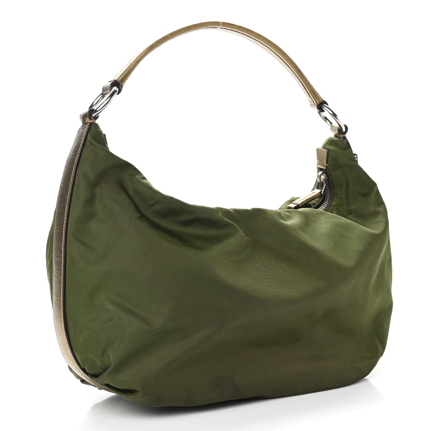 Prada Tessuto Nylon Shoulder Bag Militare 2 of 10