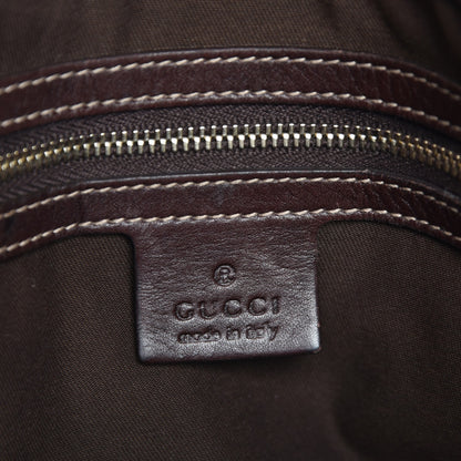Gucci Calfskin Medium Britt Tote Dark Brown 6 of 12