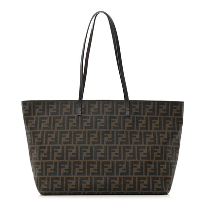 Fendi Zucca Spalmati Medium Roll Tote Tobacco Moro 1 of 14