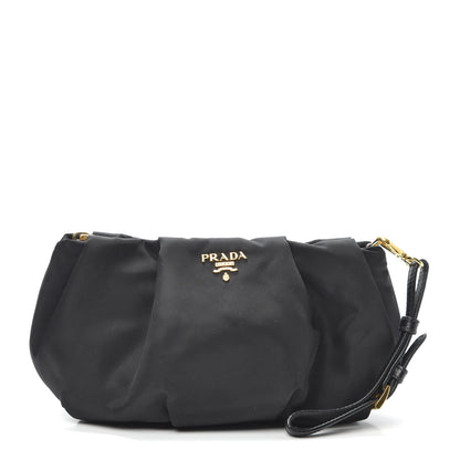Prada Tessuto Nylon Bow Wristlet Black 1 of 8
